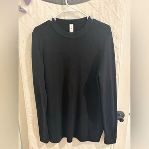 lululemon athletica Classic Cotton Blend Black Crewneck Sweater sz. M